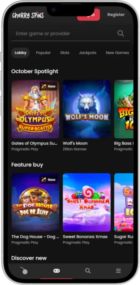 Cherry Spins Mobile App